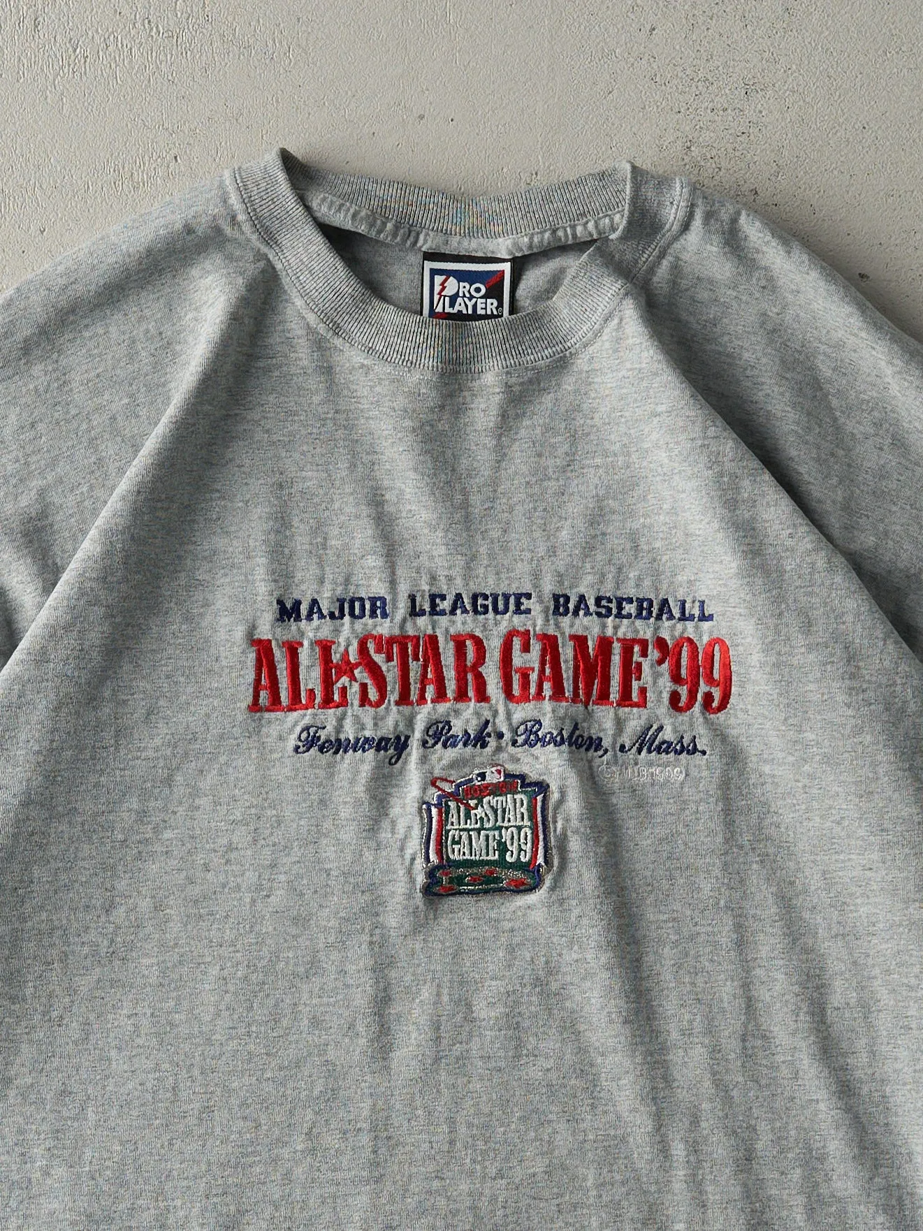 Vintage 99' Grey MLB All Star Game Embroidered Tee (XL/XXL) sold by Rebalance Vintage product image thumbnail 2