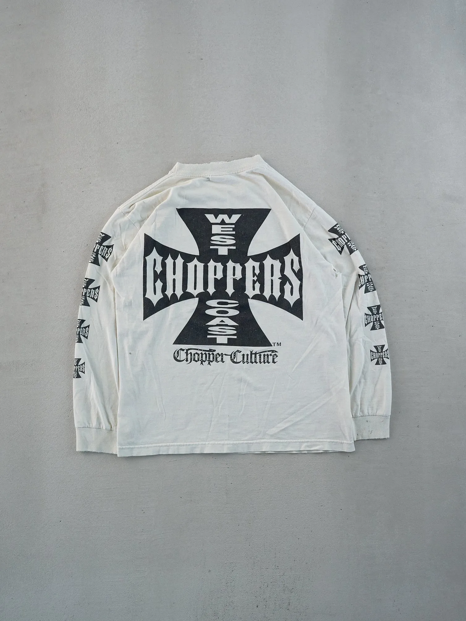 Vintage White West Coast Choppers Long Sleeve (S) sold by Rebalance Vintage product image thumbnail 2