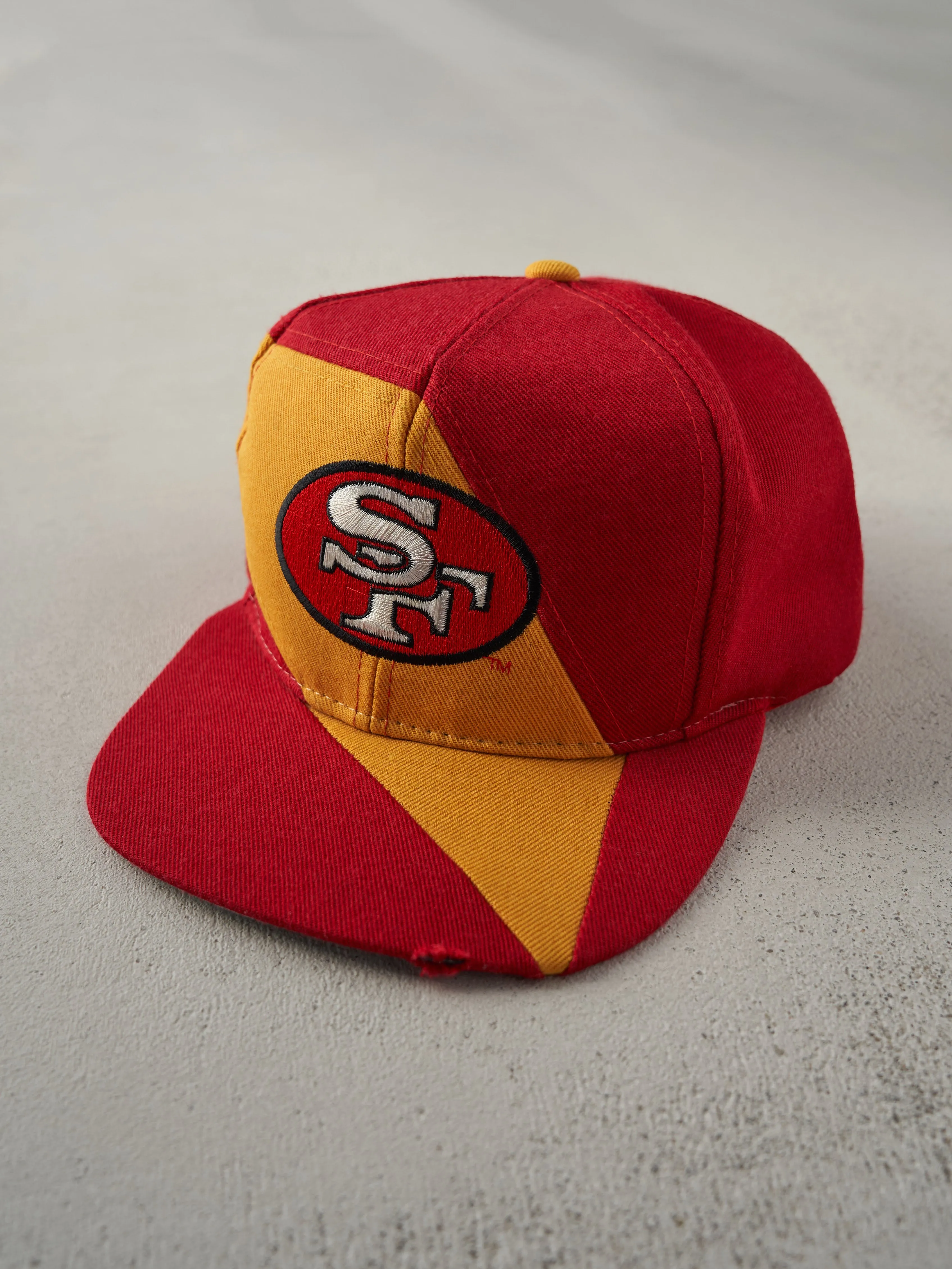 Vintage 90s Red San Francisco 49ers Embroidered Snapback Hat sold by Rebalance Vintage product image thumbnail 2