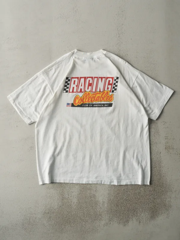 Vintage 90s White Racing Collectables Club of America Single Stitch Tee (L/XL) sold by Rebalance Vintage
