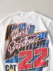 Vintage 01' White Ward Burton Nascar Racing Tee (S) sold by Rebalance Vintage