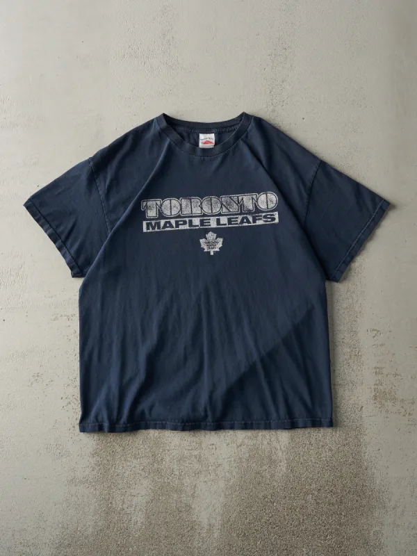 Vintage Y2K Navy Blue Toronto Maple Leafs Tee (M) sold by Rebalance Vintage