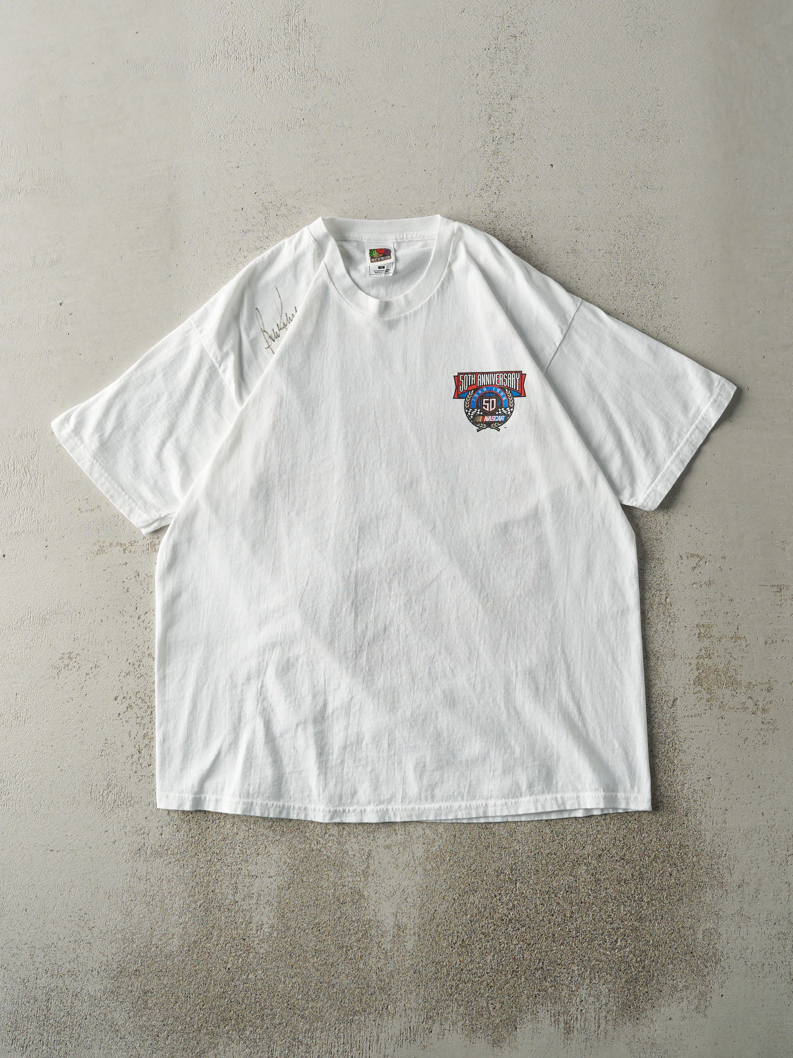Vintage 98' White Nascar 50th Anniversary Tee (L) sold by Rebalance Vintage product image thumbnail 2