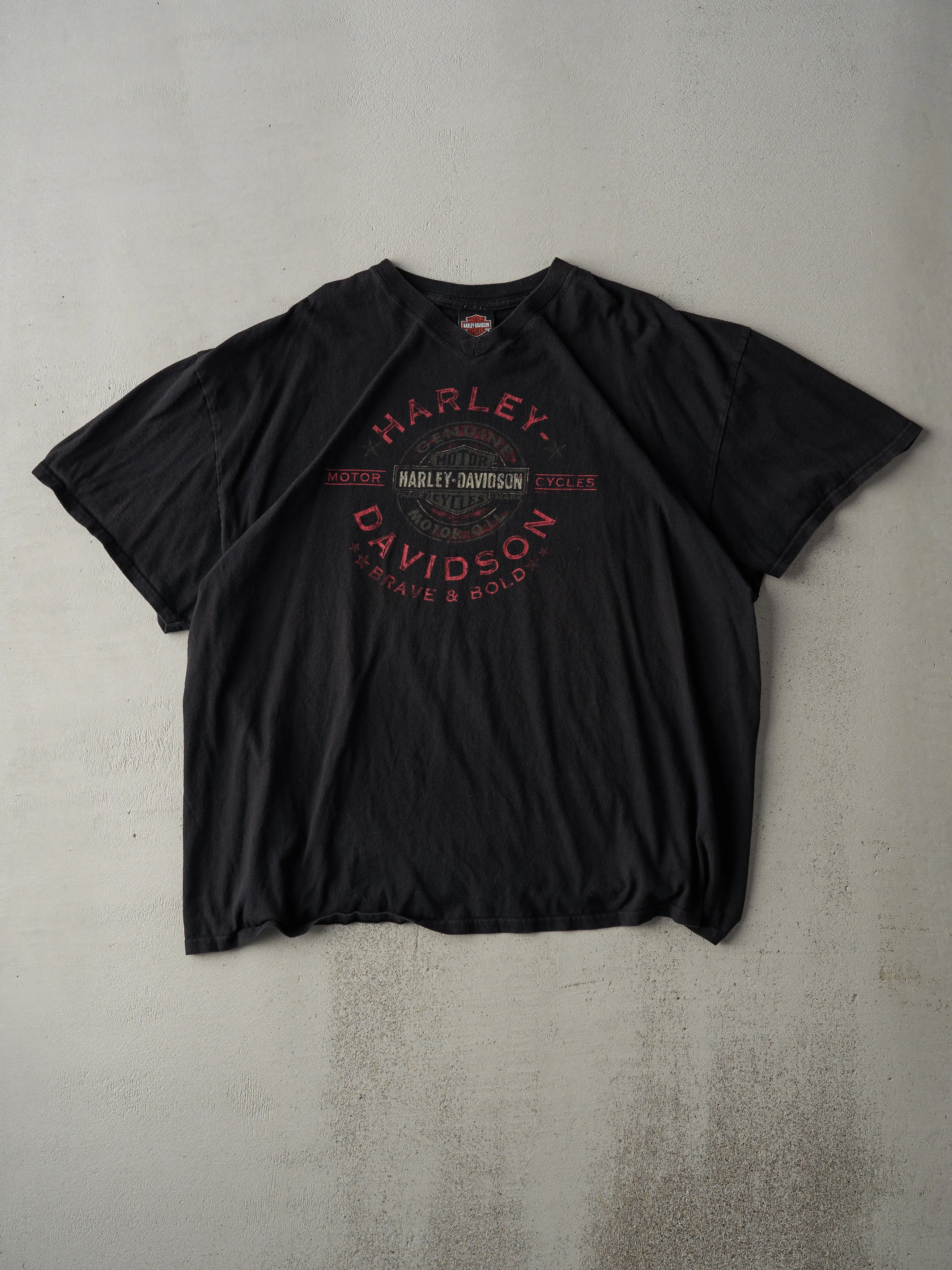 17' Black Harley Davidson Joplin, Missouri V Neck Tee (XXL) sold by Rebalance Vintage