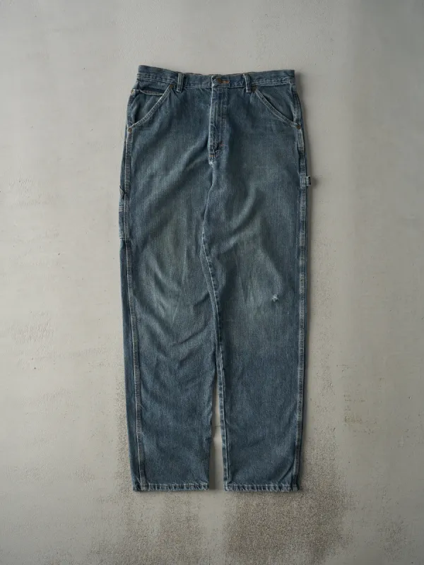 Vintage Y2K Mid Wash Wrangler Rugged Wear Carpenter Jeans (34x33) sold by Rebalance Vintage