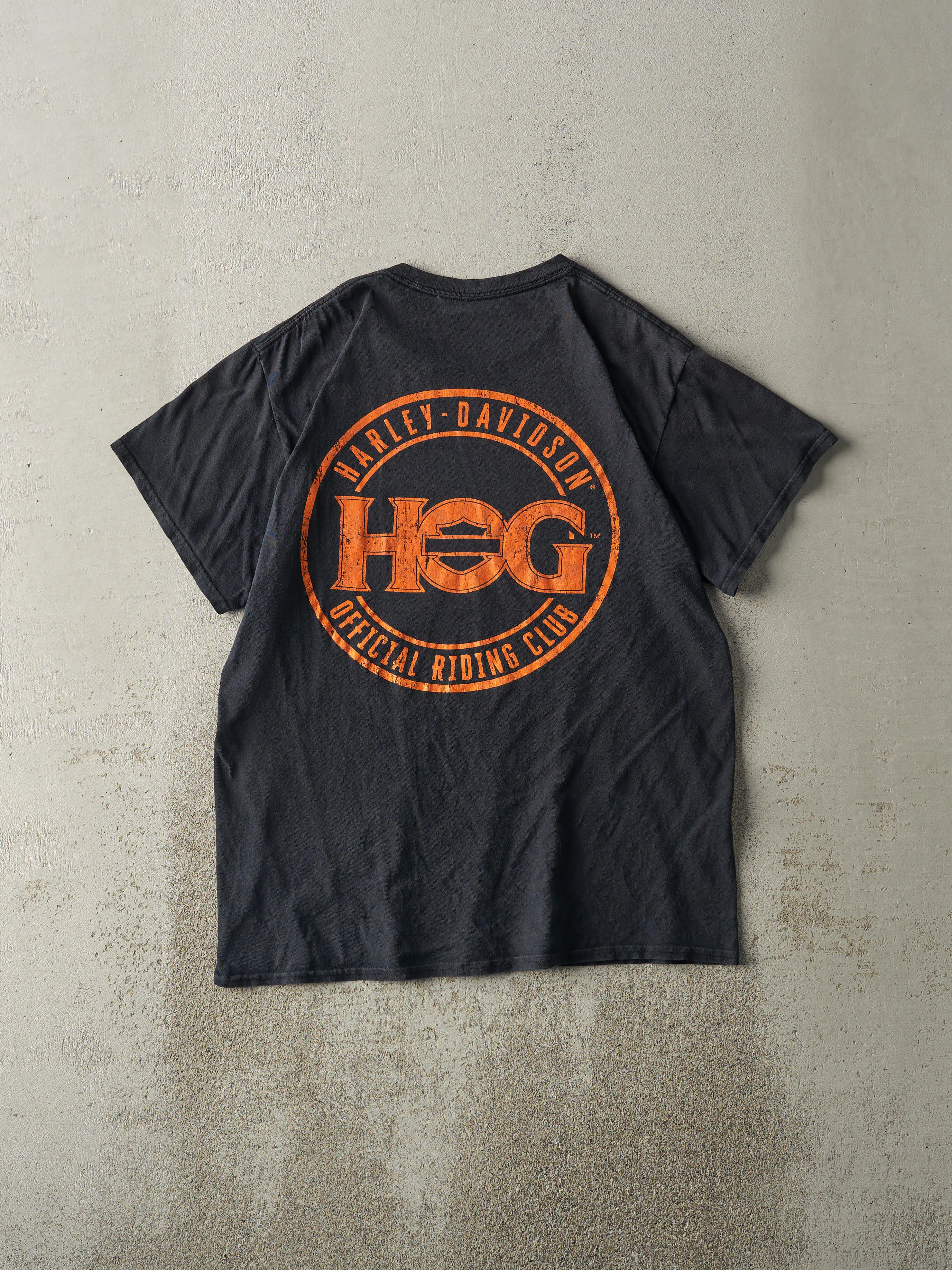 Vintage Y2K Black Harley Owners Group Tee (M) sold by Rebalance Vintage