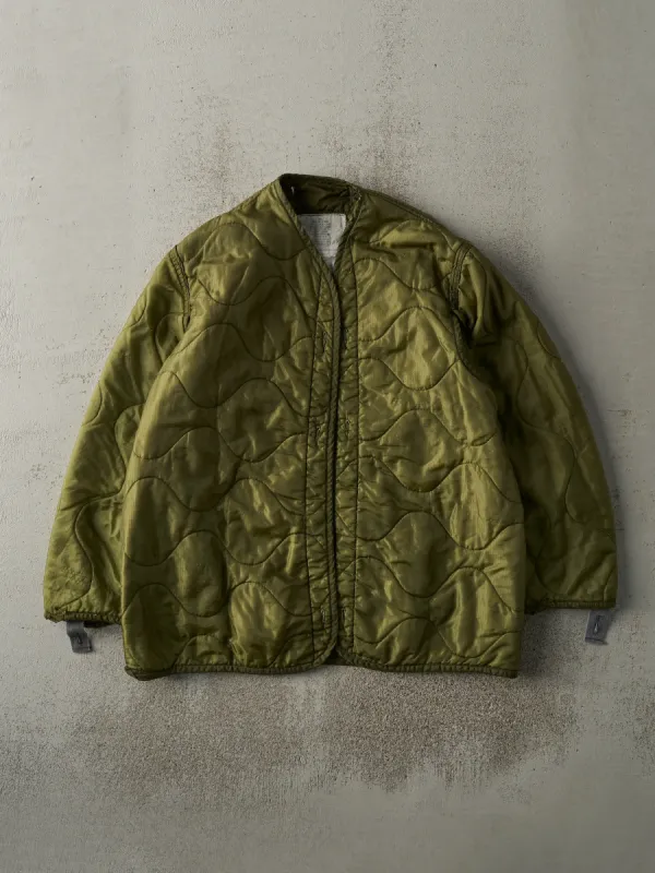 Vintage 90s Green Army Liner Jacket (S/M) sold by Rebalance Vintage