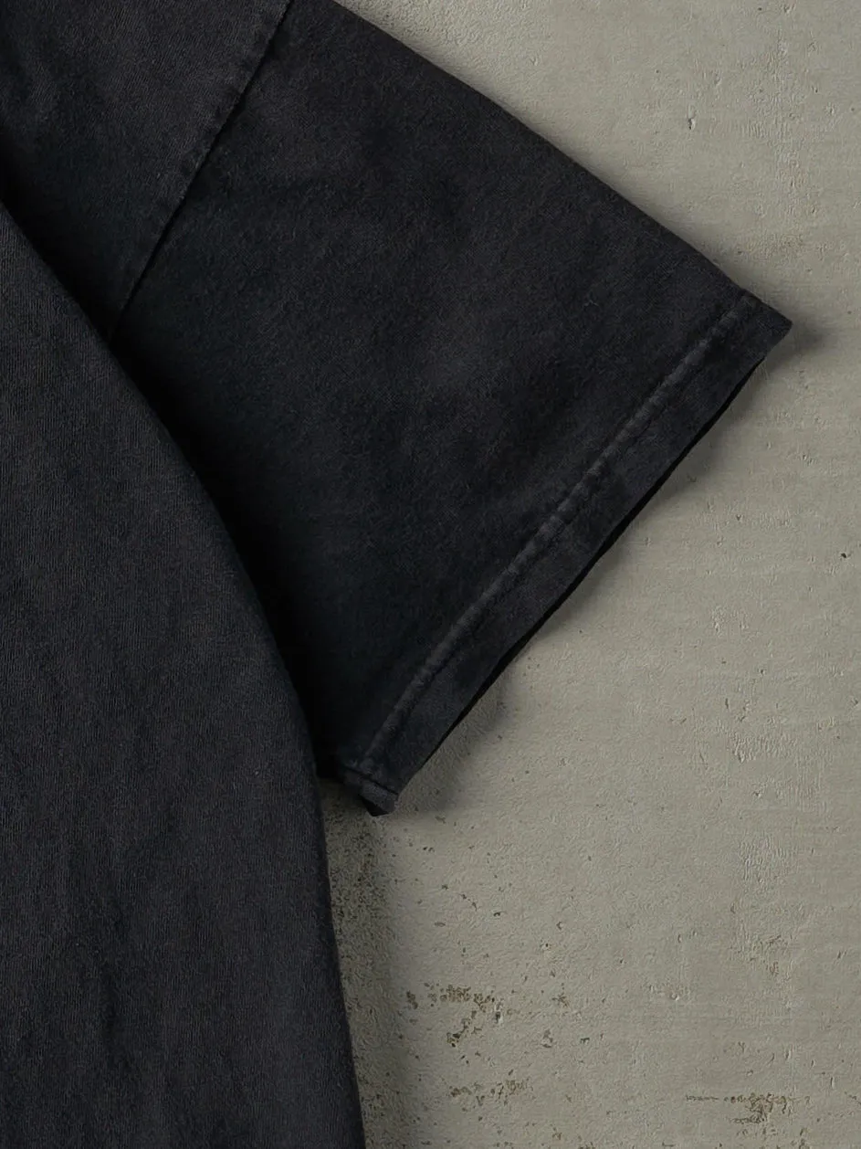 Vintage 90s Black Embroidered Nike Swoosh Tee (L) sold by Rebalance Vintage product image thumbnail 3