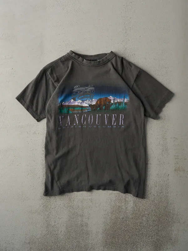 Vintage 90s Smokey Faded Black Vancouver BC Tee (S) sold by Rebalance Vintage
