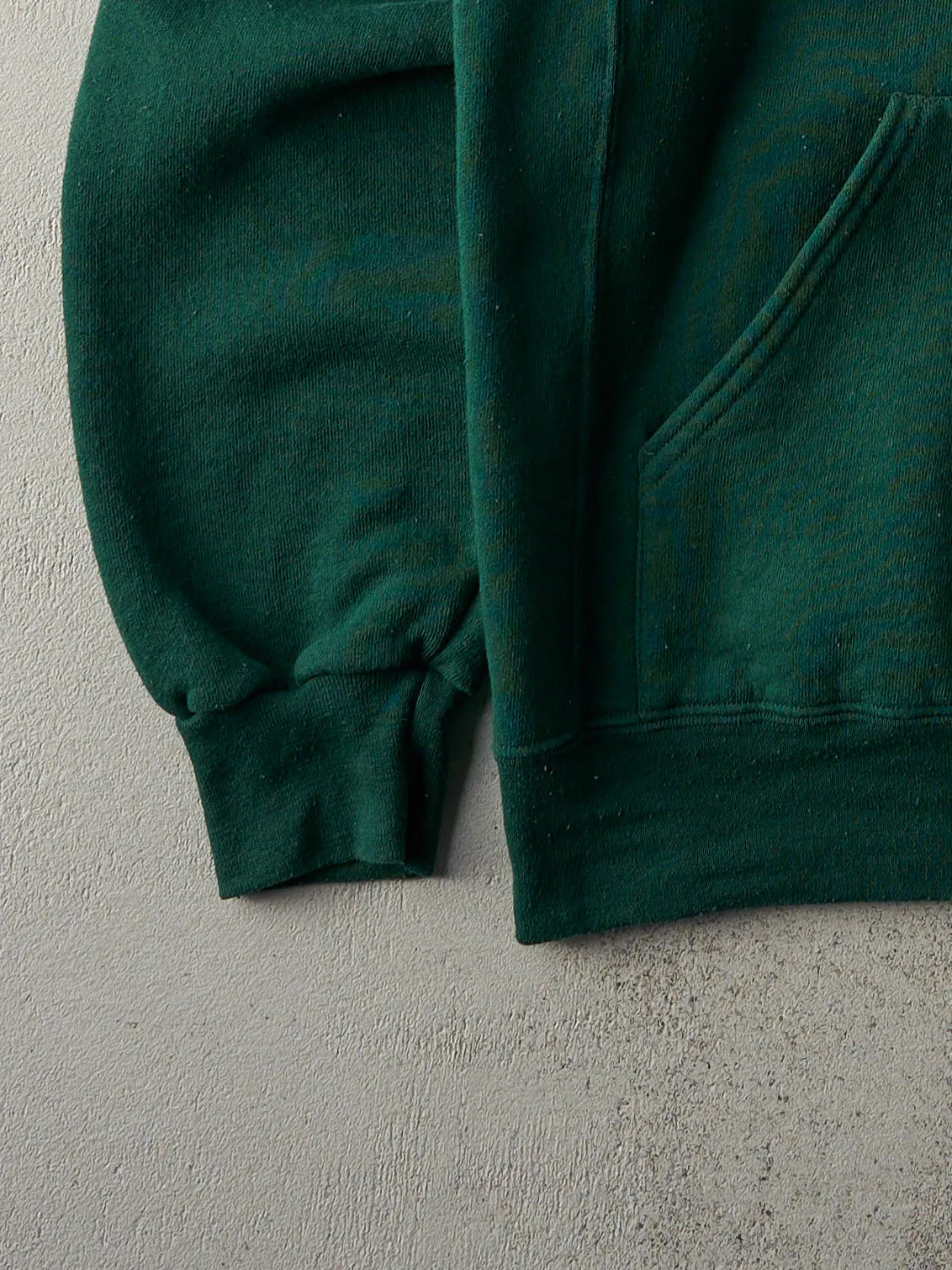 Vintage Y2K Forest Green Russell Athletics Blank Hoodie (M) sold by Rebalance Vintage product image thumbnail 3