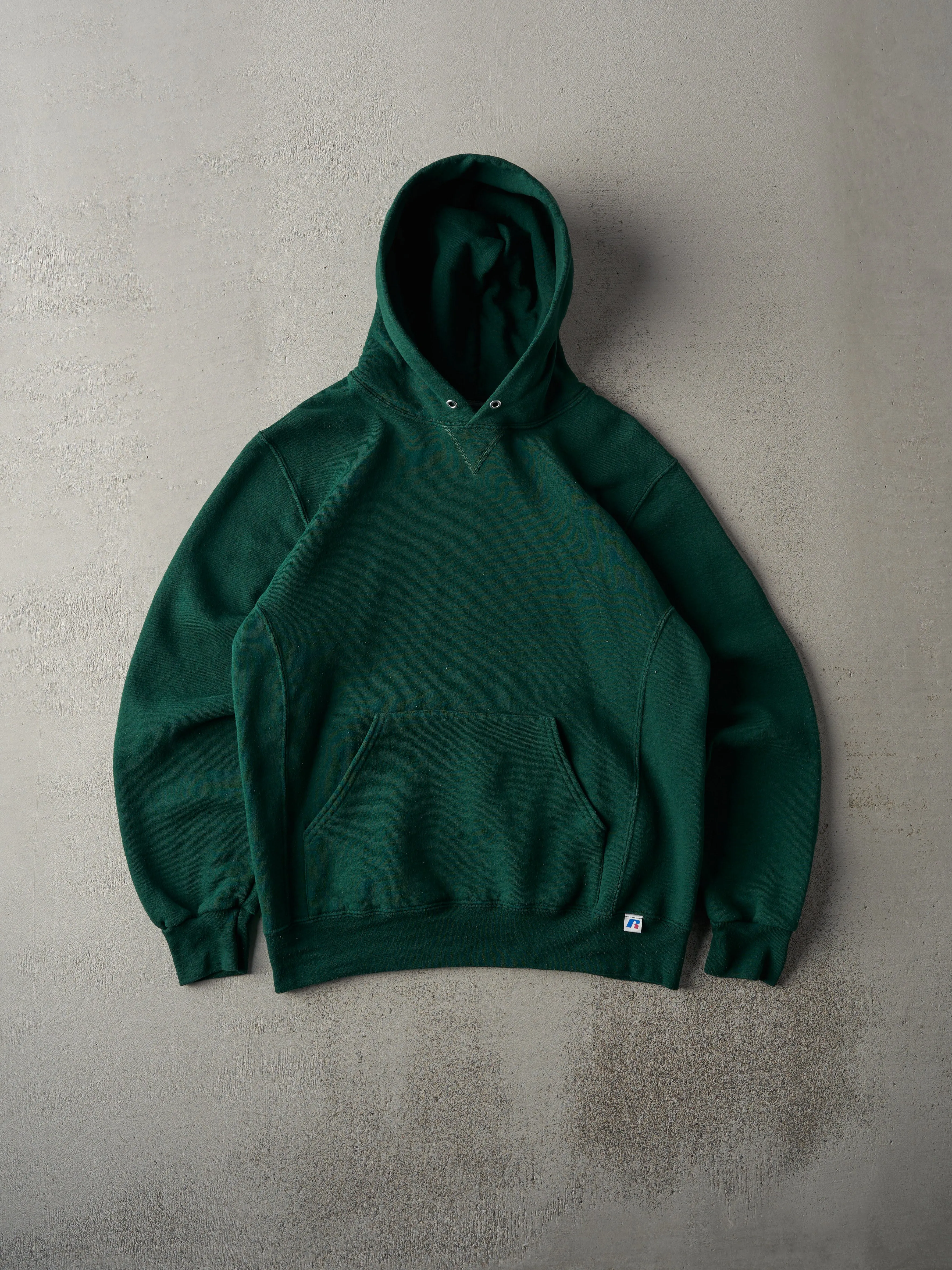 Vintage Y2K Forest Green Russell Athletics Blank Hoodie (M) sold by Rebalance Vintage
