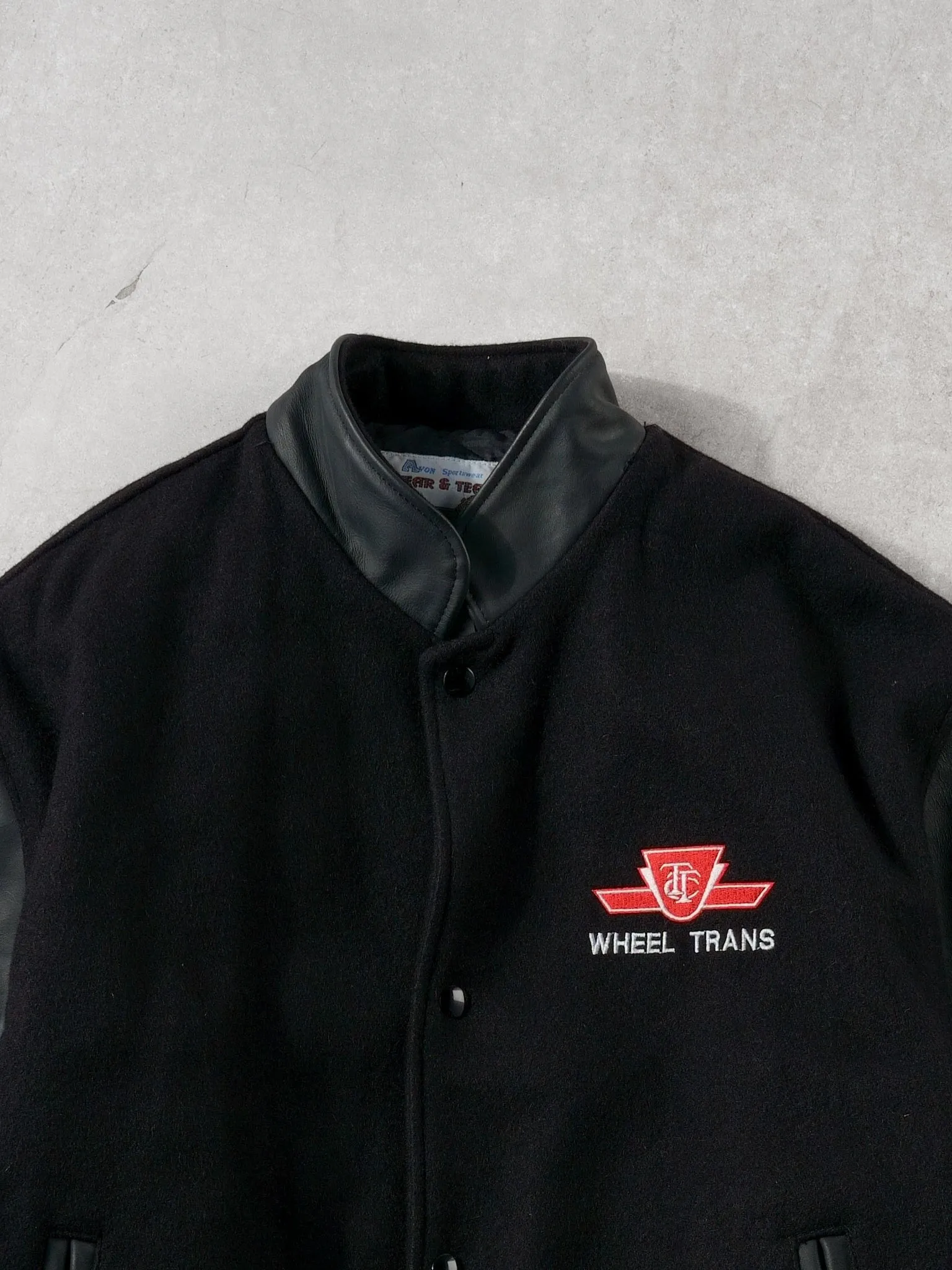 Black TTC Wheel Trans Ride The Rocket Bomber Jacket (L) sold by Rebalance Vintage product image thumbnail 3