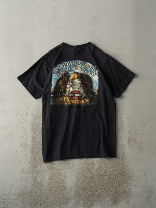 Vintage 08' Black Washington DC Harley Davidson Tee (M/L) sold by Rebalance Vintage