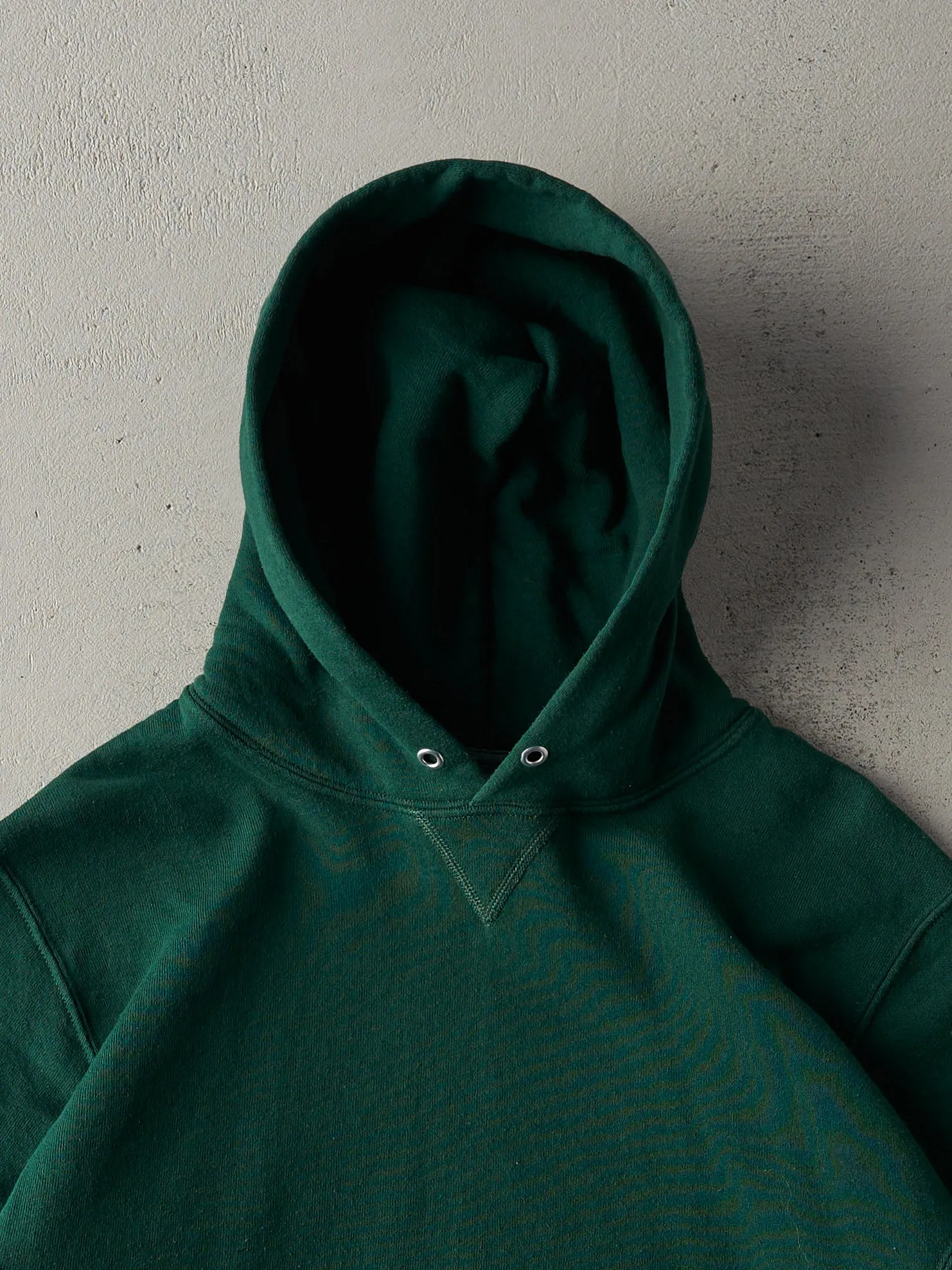 Vintage Y2K Forest Green Russell Athletics Blank Hoodie (M) sold by Rebalance Vintage product image thumbnail 2