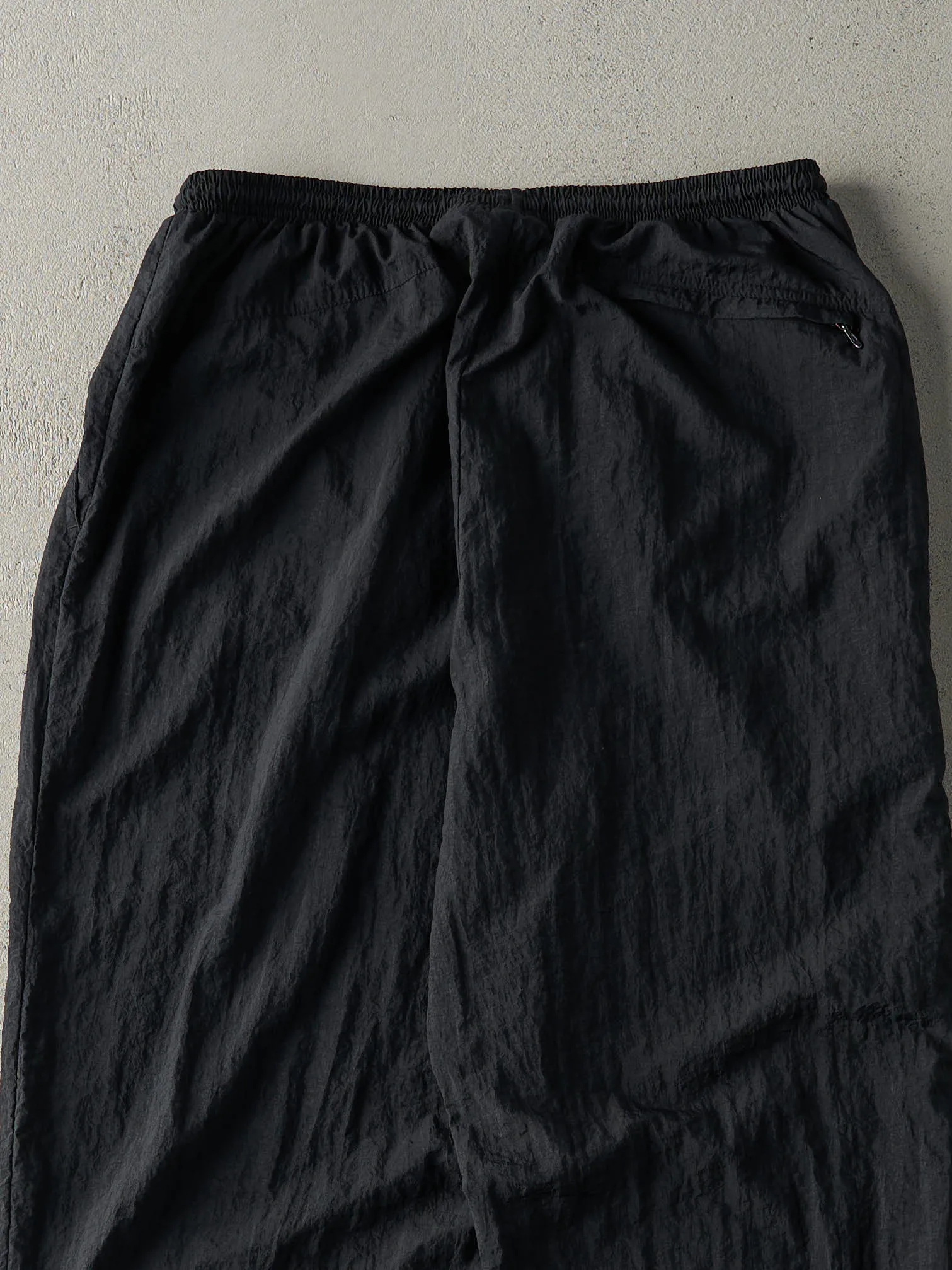 Vintage 90s Black Nike Embroidered Windbreaker Pants (30x32) sold by Rebalance Vintage product image thumbnail 4