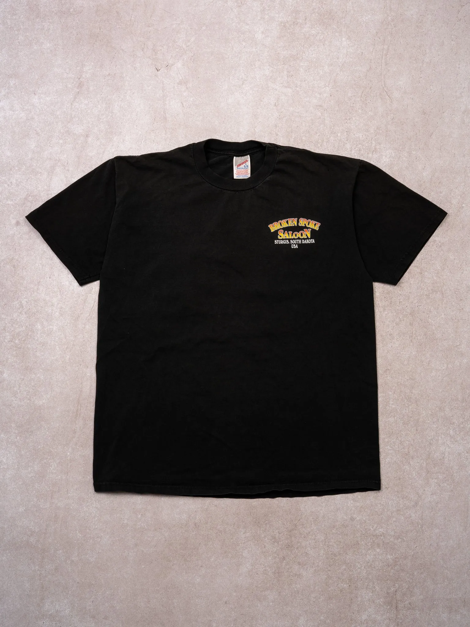 Vintage 90s Black Broken Spoke Saloon Sturgis South Dakota Tee (M) sold by Rebalance Vintage product image thumbnail 2