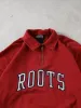 Vintage 90s Washed Red Roots Collared 1/4 Zipup (L) sold by Rebalance Vintage