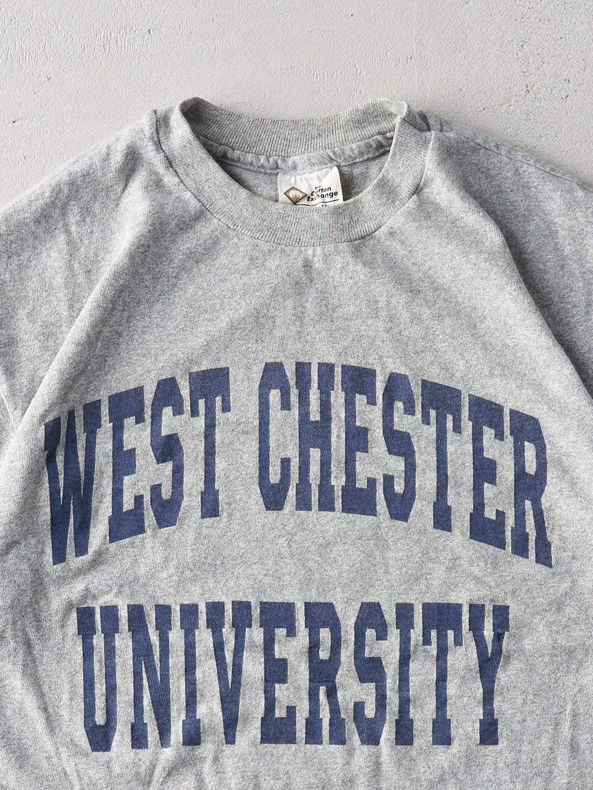 Vintage 90s Grey West Chester University Single Stitch Tee (S) sold by Rebalance Vintage product image thumbnail 2