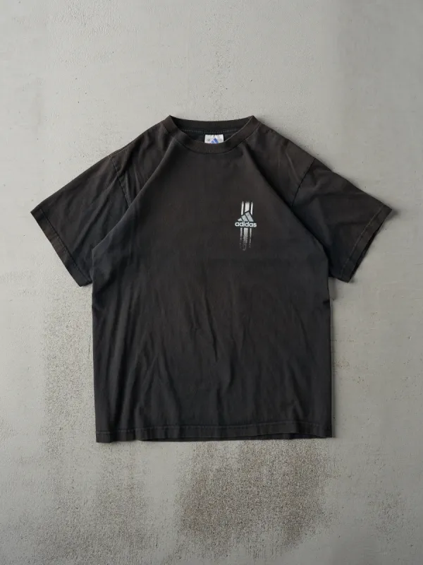 Vintage Y2K Black Adidas Logo Tee (M) sold by Rebalance Vintage