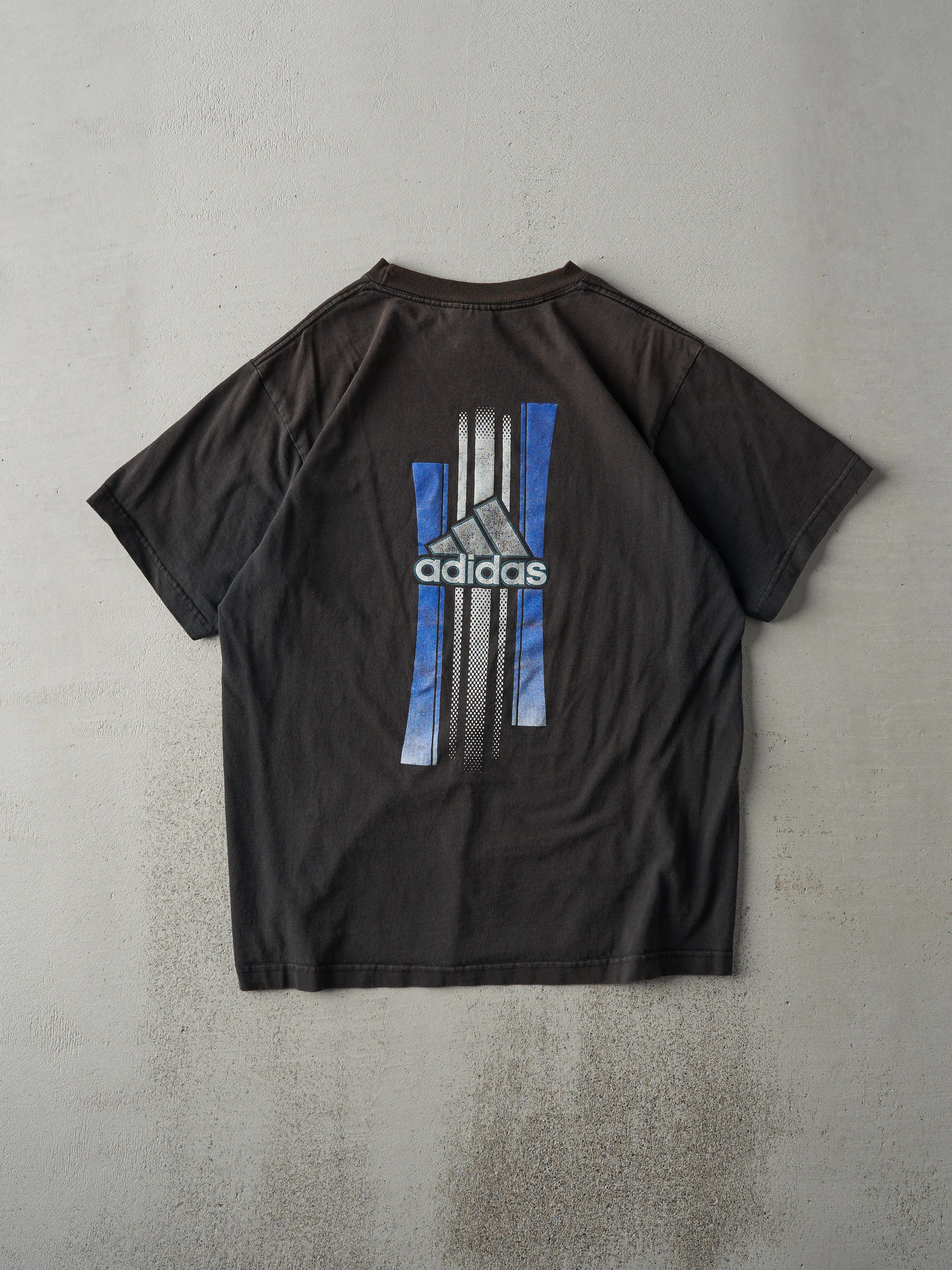 Vintage Y2K Black Adidas Logo Tee (M) sold by Rebalance Vintage product image thumbnail 2