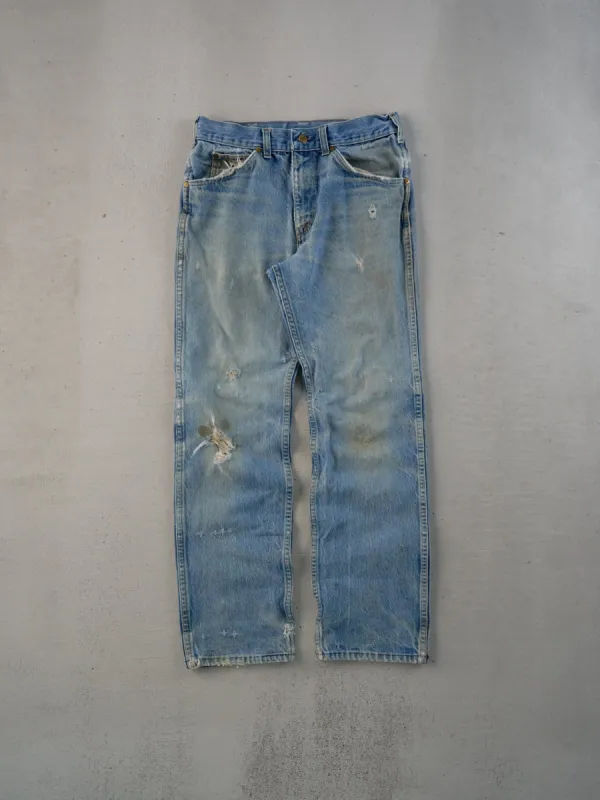 Vintage 80s Blue Carhartt Distressed Workwear Denim Jeans (29x29) sold by Rebalance Vintage