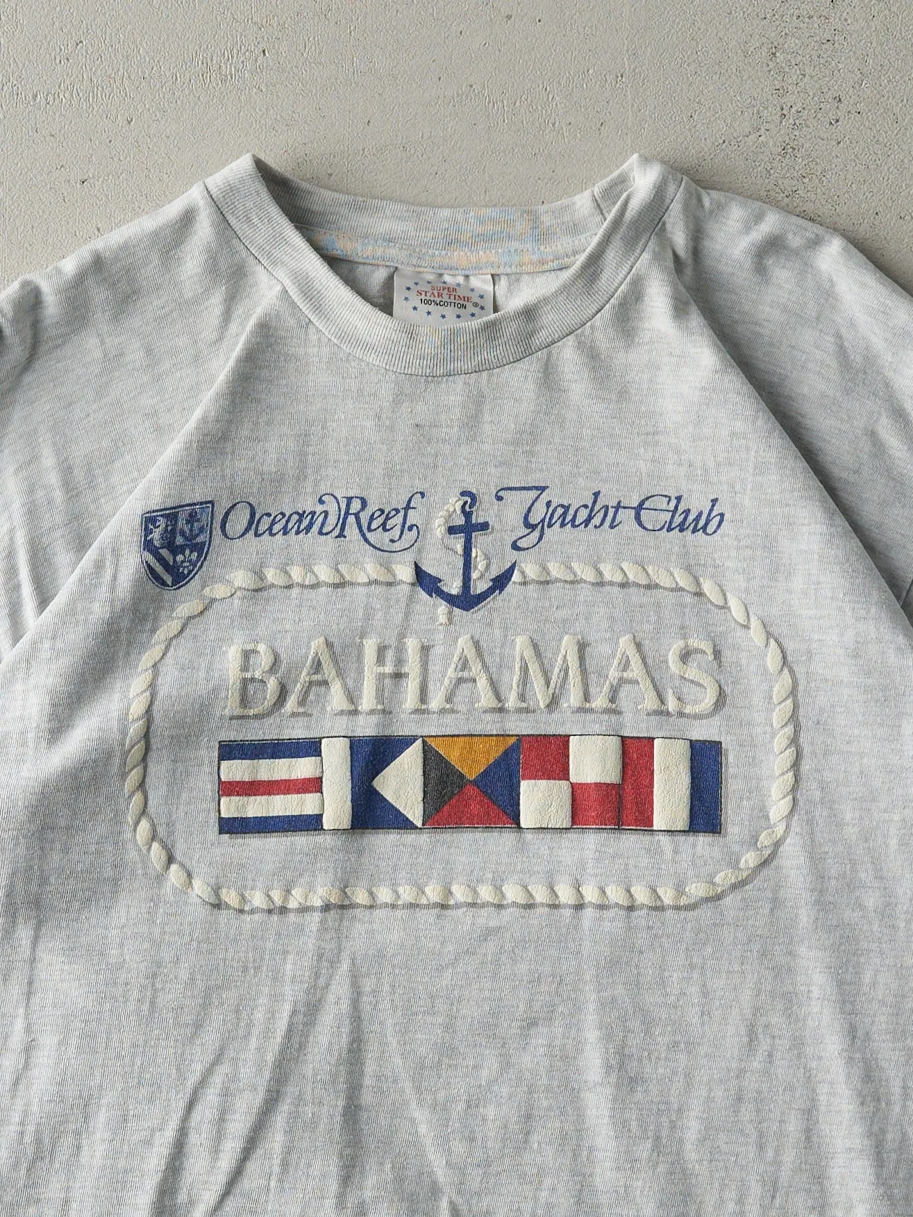 Vintage 90s Heather Grey Bahamas Tee (M) sold by Rebalance Vintage product image thumbnail 2