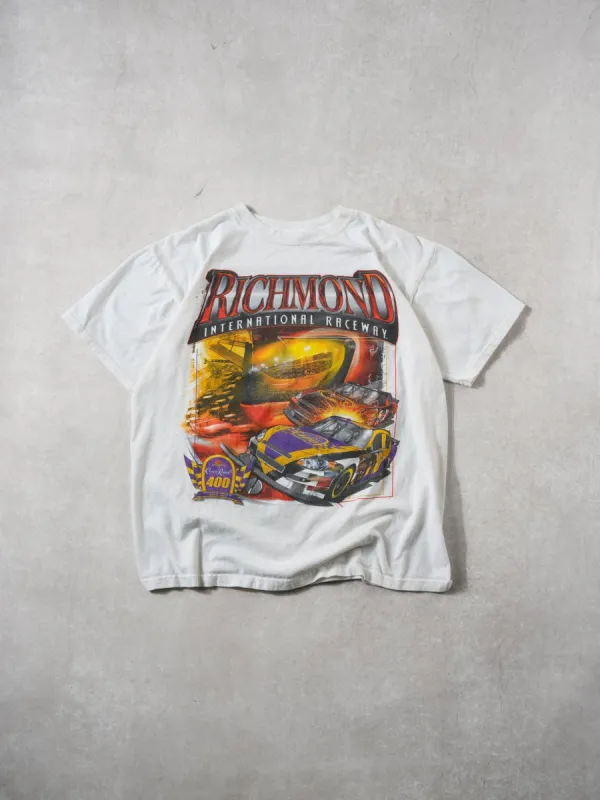 Vintage 09' White Richmond International Raceway Graphic Tee (S/M) sold by Rebalance Vintage