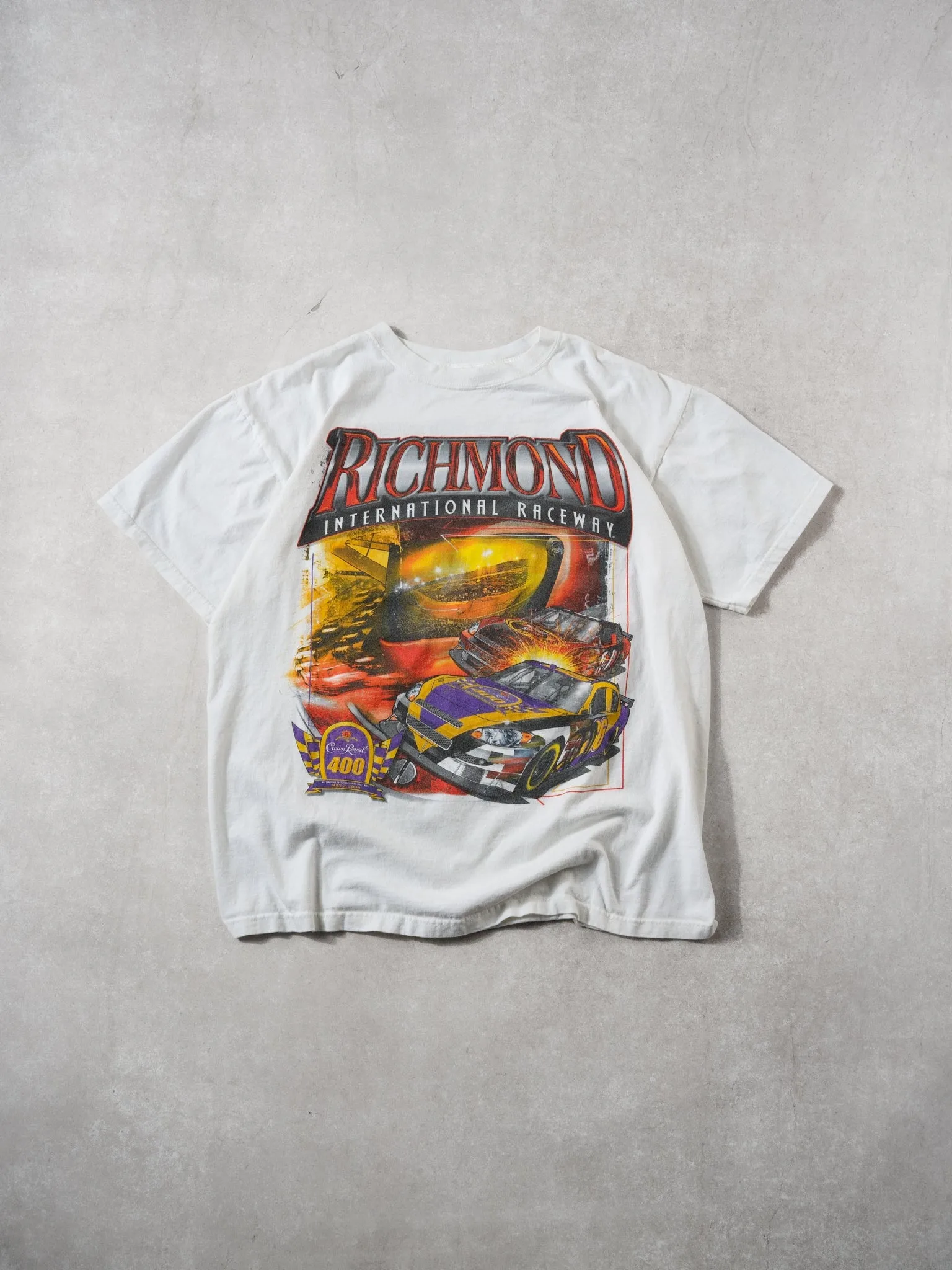 Vintage 09' White Richmond International Raceway Graphic Tee (S/M) sold by Rebalance Vintage
