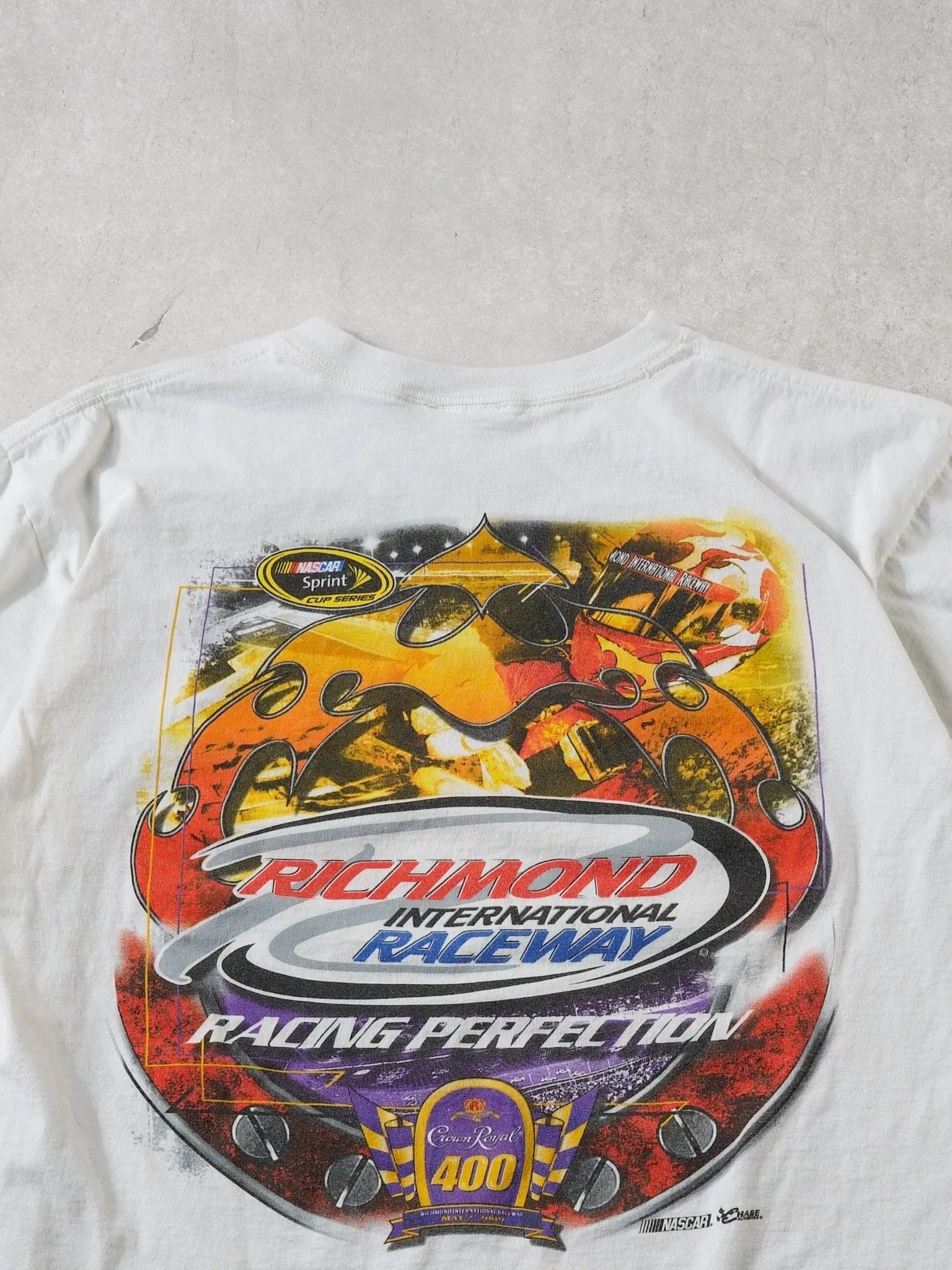 Vintage 09' White Richmond International Raceway Graphic Tee (S/M) sold by Rebalance Vintage product image thumbnail 4