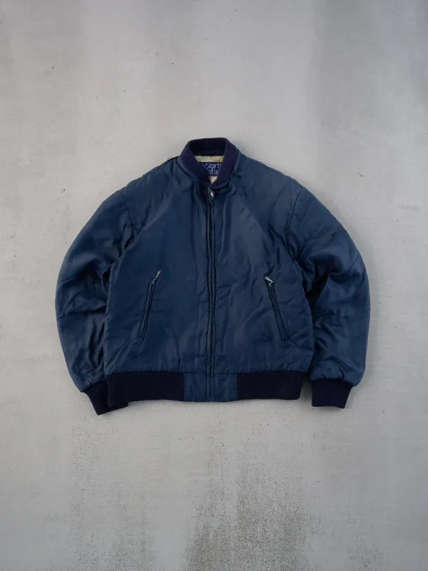 Vintage 70s Navy Blue Northstar Bomber Jacket (M) sold by Rebalance Vintage