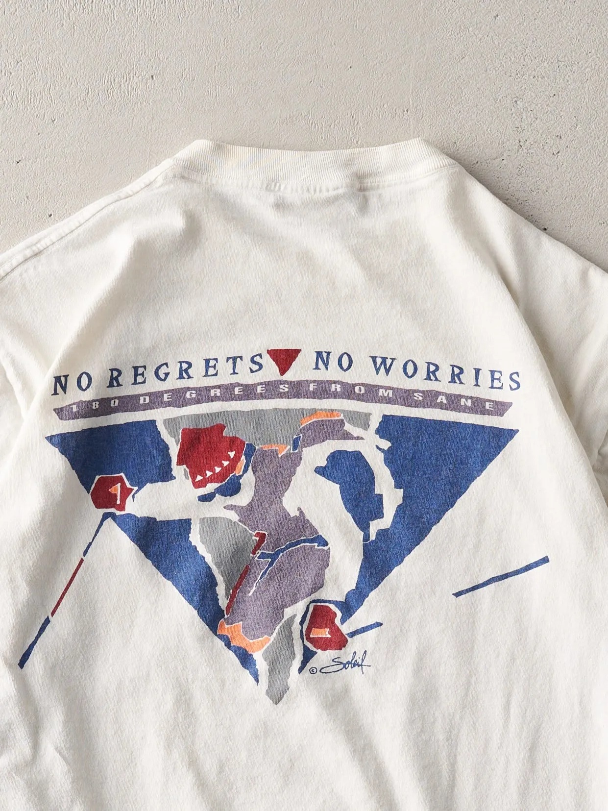 Vintage 90s White Smuglers Notch Ski Single Stitch Tee (S) sold by Rebalance Vintage product image thumbnail 4