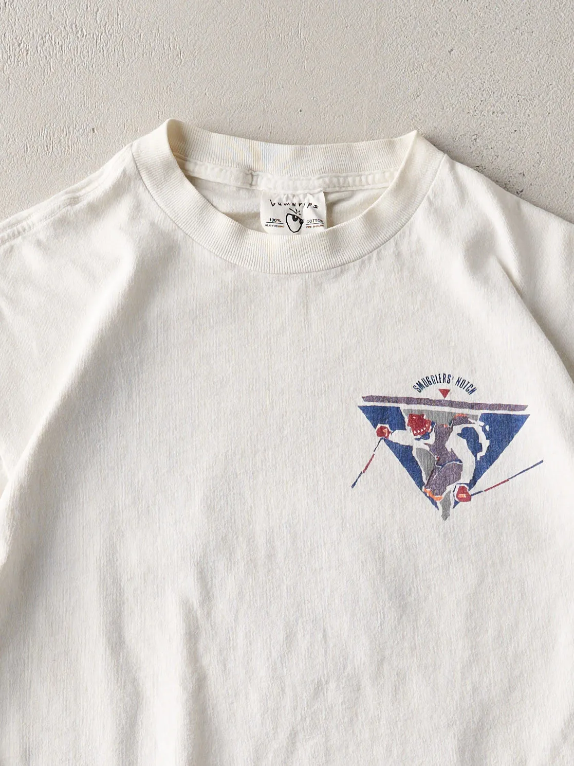 Vintage 90s White Smuglers Notch Ski Single Stitch Tee (S) sold by Rebalance Vintage product image thumbnail 3