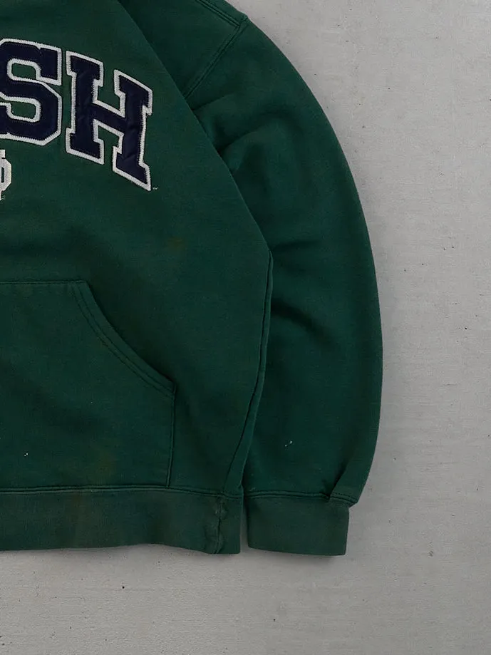 Vintage 90s Pine Green Irish Notre Dame Hoodie (M) sold by Rebalance Vintage product image thumbnail 2
