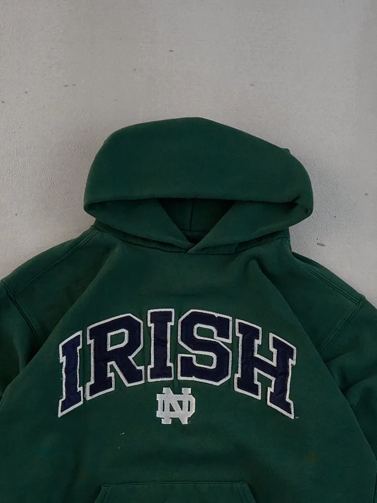 Vintage 90s Pine Green Irish Notre Dame Hoodie (M) sold by Rebalance Vintage product image thumbnail 3
