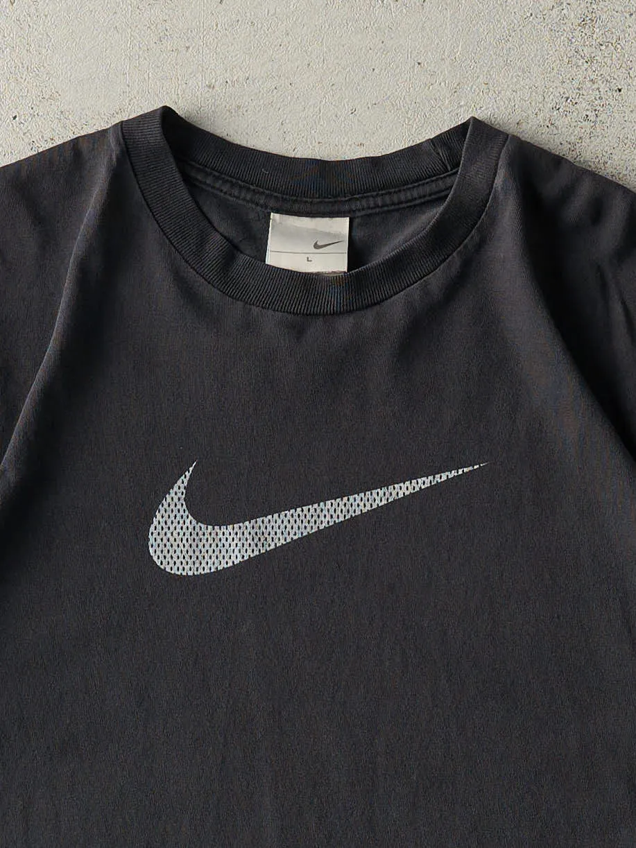 Vintage Y2K Black Nike Swoosh Tee (M) sold by Rebalance Vintage product image thumbnail 2