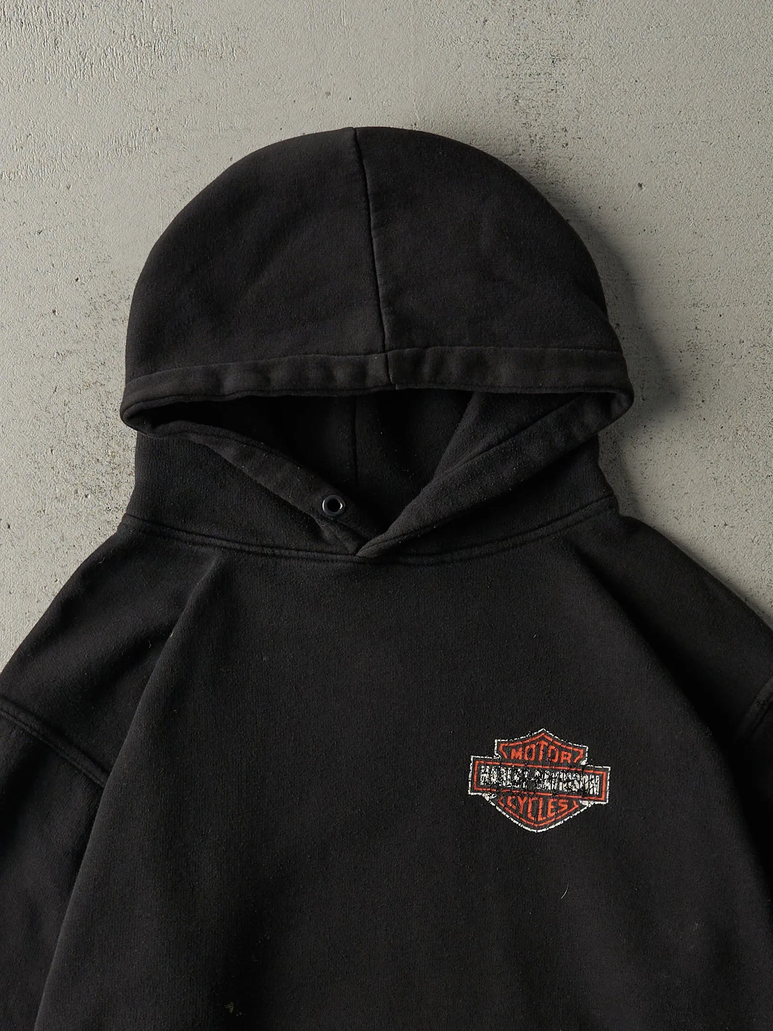 Vintage Y2K Black Harley Davidson "It's Time to Ride" Hoodie (M) sold by Rebalance Vintage product image thumbnail 3