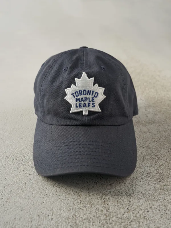 Vintage Y2K Navy Blue Toronto Maple Leafs Strap Back Hat sold by Rebalance Vintage