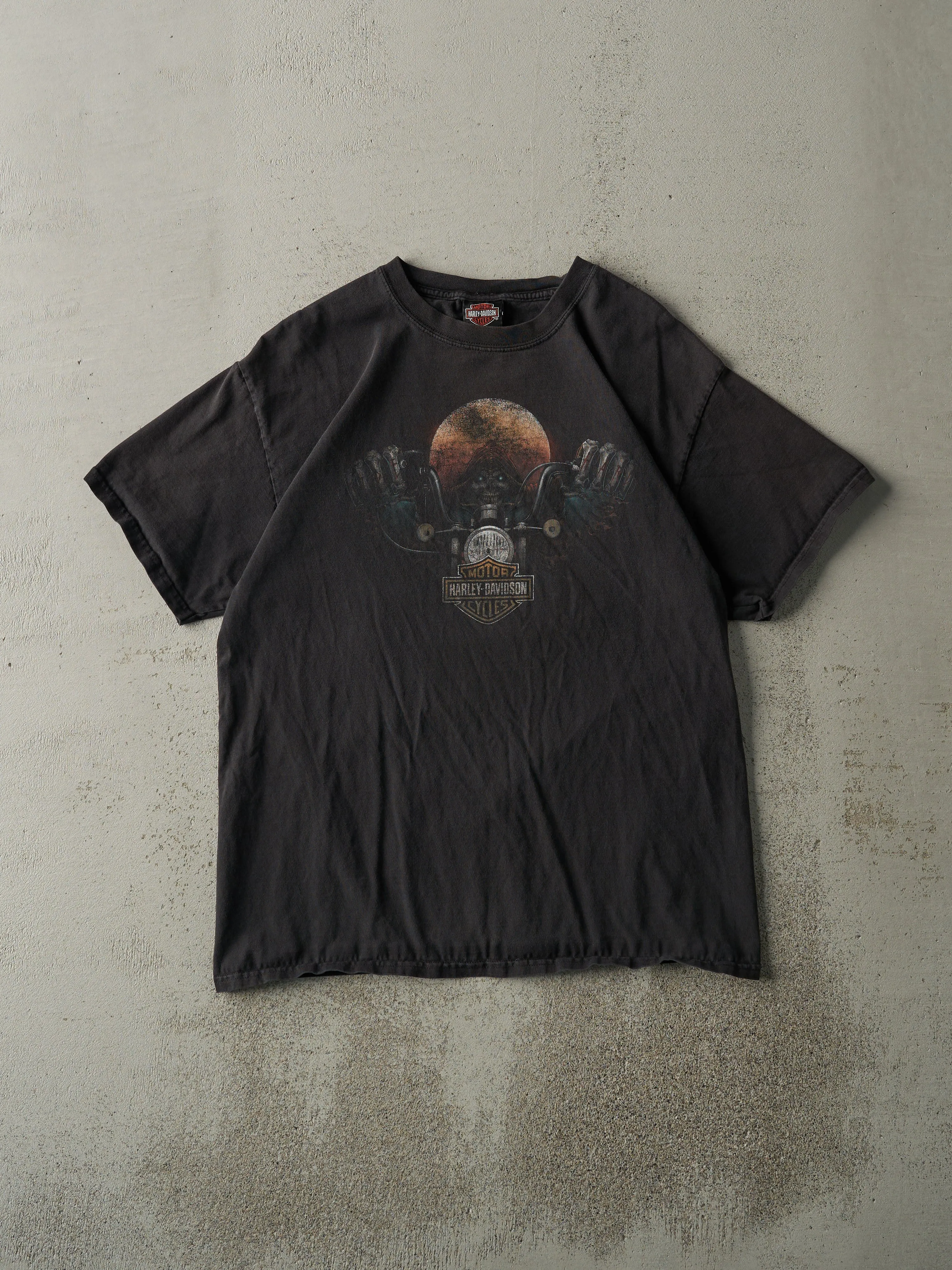 16' Black Peterborough Ontario Harley Davidson Tee (M) sold by Rebalance Vintage