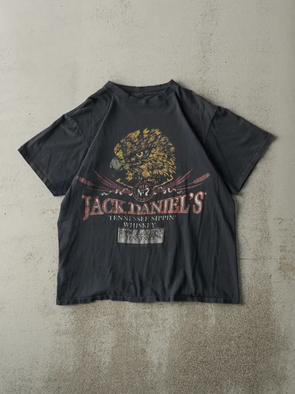 Vintage 90s Faded Black Jack Daniels Single Stitch Tee (M) sold by Rebalance Vintage