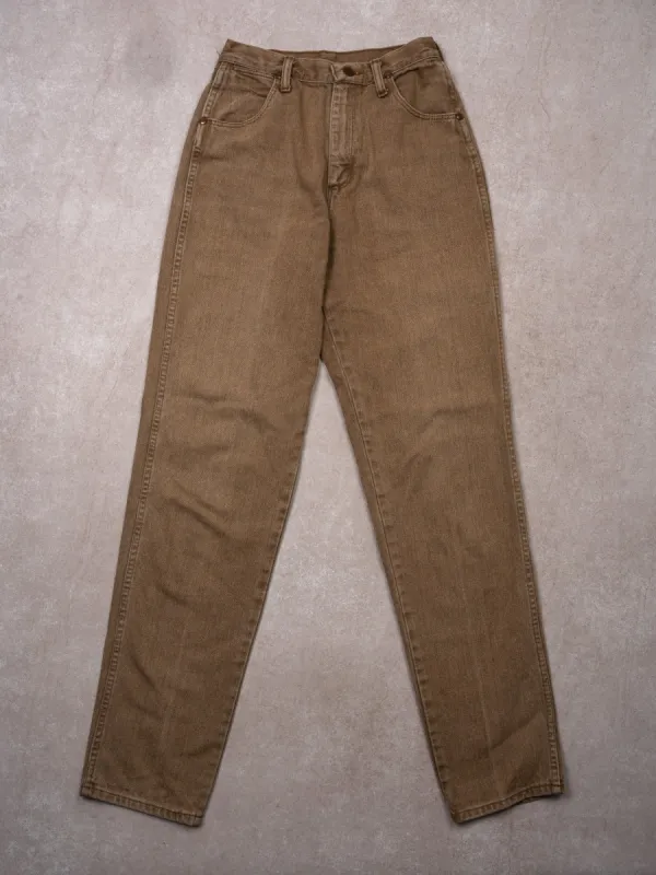 Vintage 90s Beige Wrangler High Waisted Jeans (26 x 34) sold by Rebalance Vintage