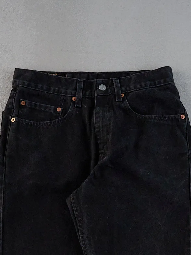 Vintage 90s Black Levi's 550 Denim Jeans (28x31) sold by Rebalance Vintage product image thumbnail 3