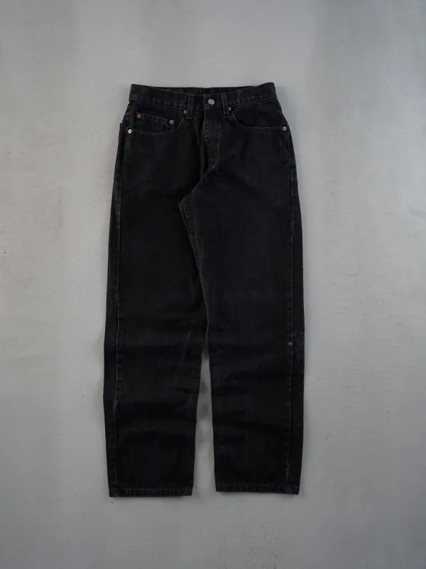 Vintage 90s Black Levi's 550 Denim Jeans (28x31) sold by Rebalance Vintage