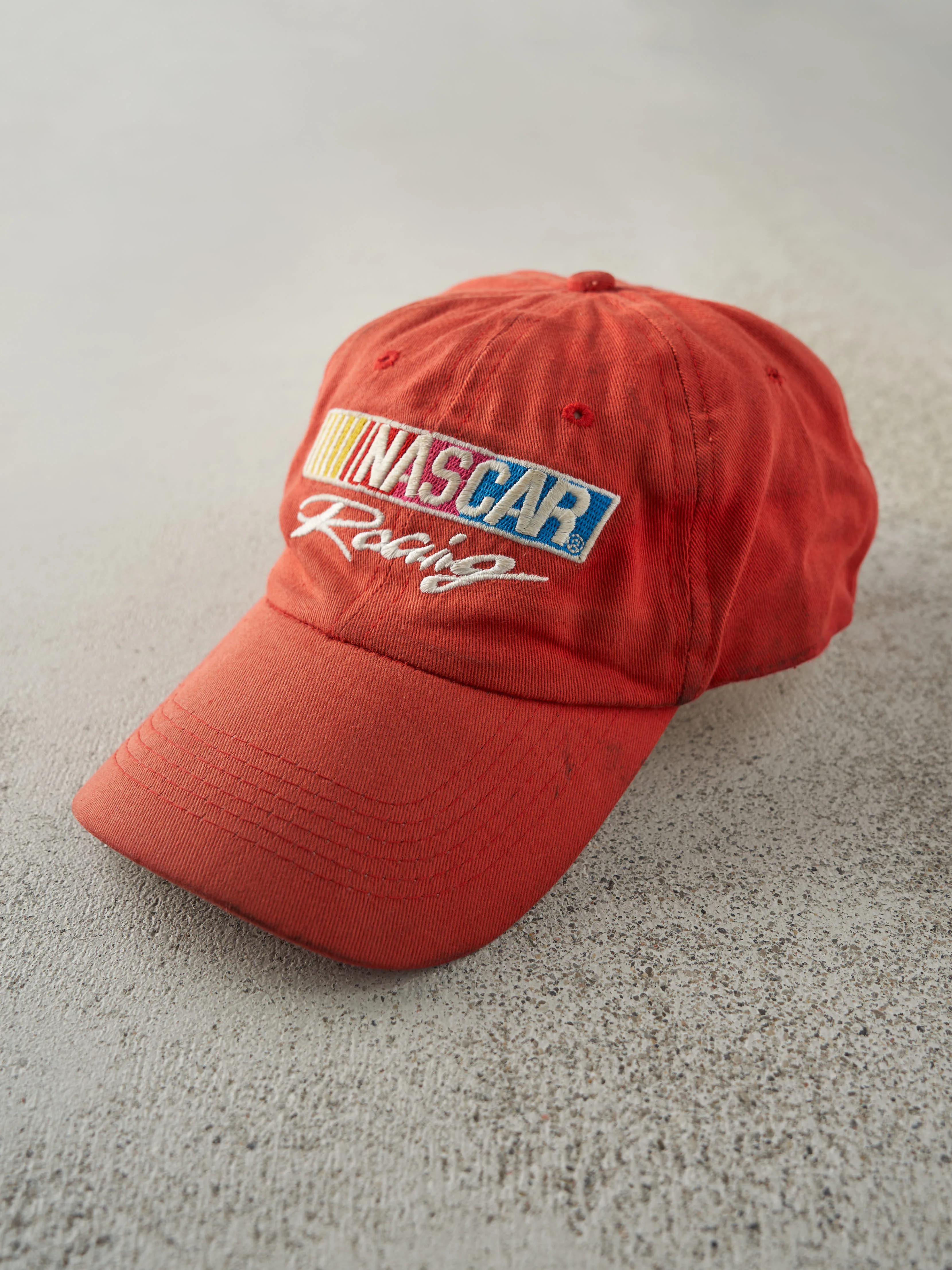 Vintage Y2K Red Nascar Racing Velcro Back Hat sold by Rebalance Vintage product image thumbnail 2