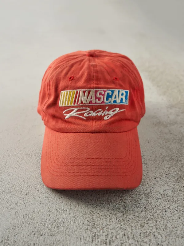 Vintage Y2K Red Nascar Racing Velcro Back Hat sold by Rebalance Vintage