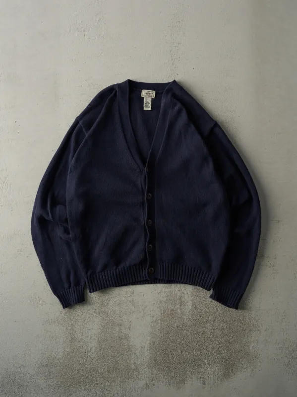Vintage 90s Navy Blue LL Bean Knit Cardigan (M) sold by Rebalance Vintage