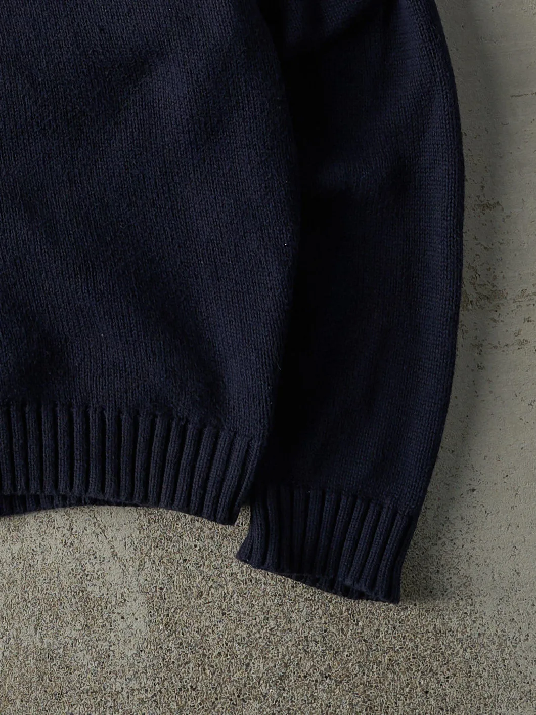 Vintage 90s Navy Blue LL Bean Knit Cardigan (M) sold by Rebalance Vintage product image thumbnail 3