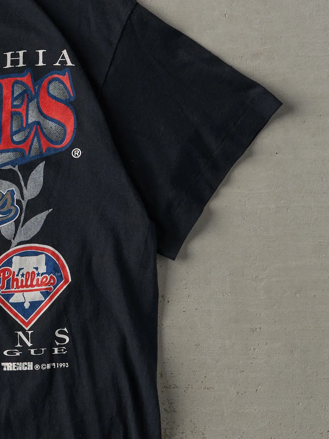 Vintage 93' Black Philadelphia Phillies World Series Single Stitch Tee (M) sold by Rebalance Vintage product image thumbnail 3