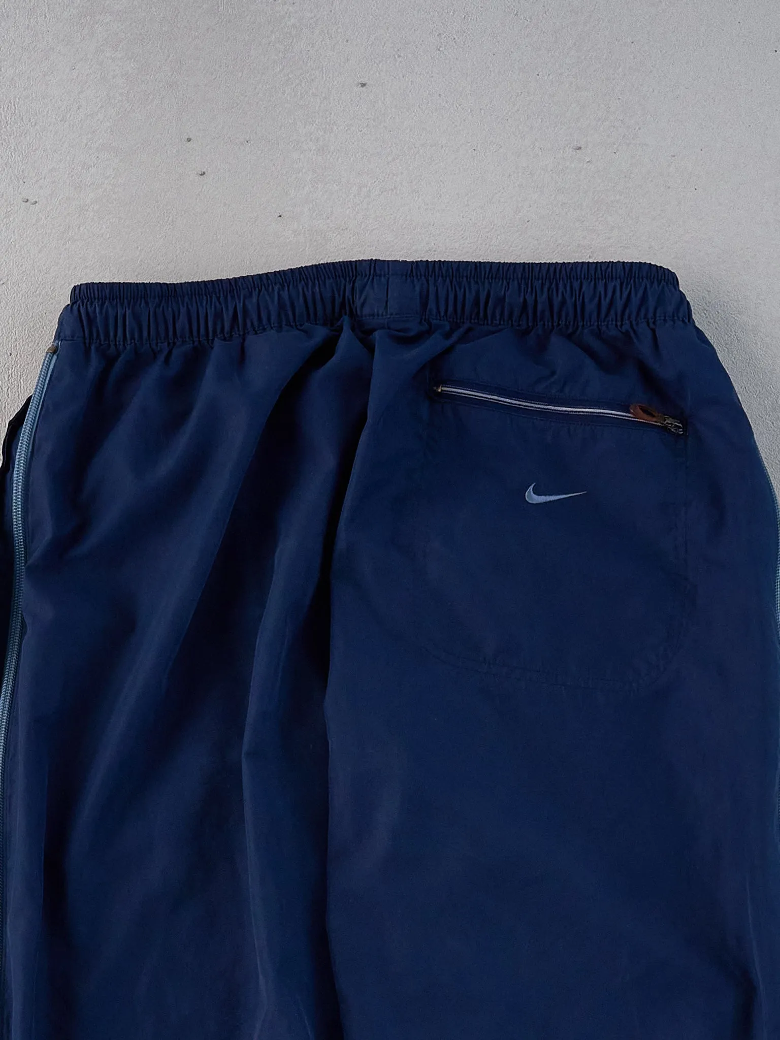 Vintage Y2k Navy Blue Nike Zip up Track Pants (30x33) sold by Rebalance Vintage product image thumbnail 4