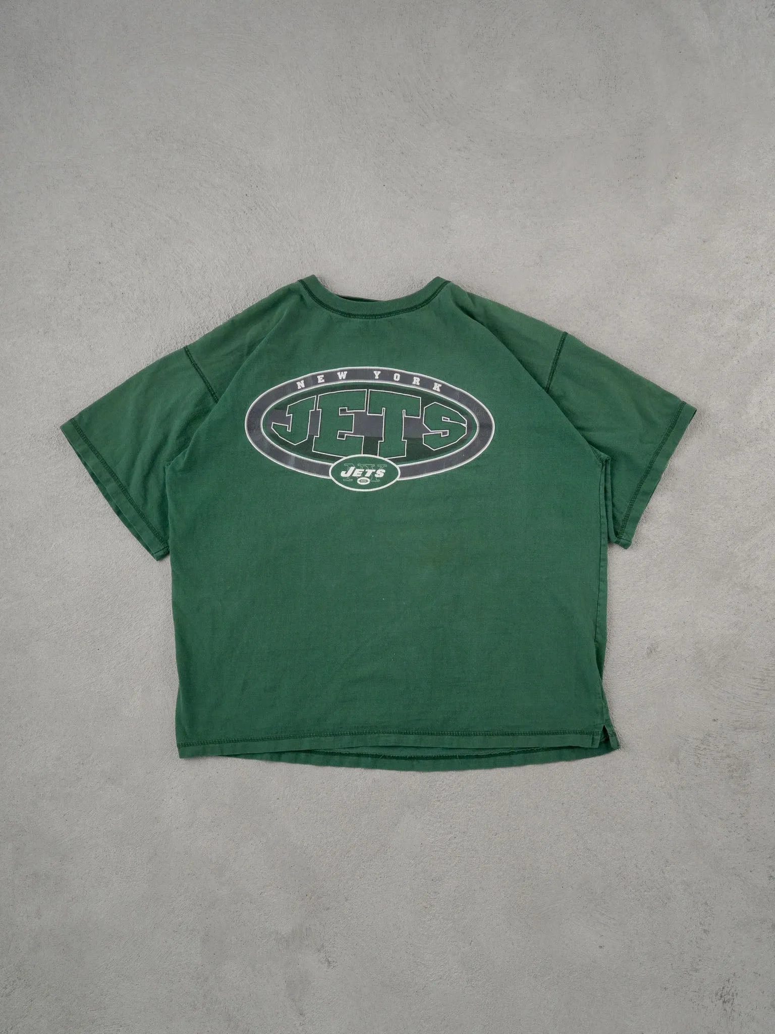 Vintage 90s Green New York Jets NFL Tee (L) sold by Rebalance Vintage