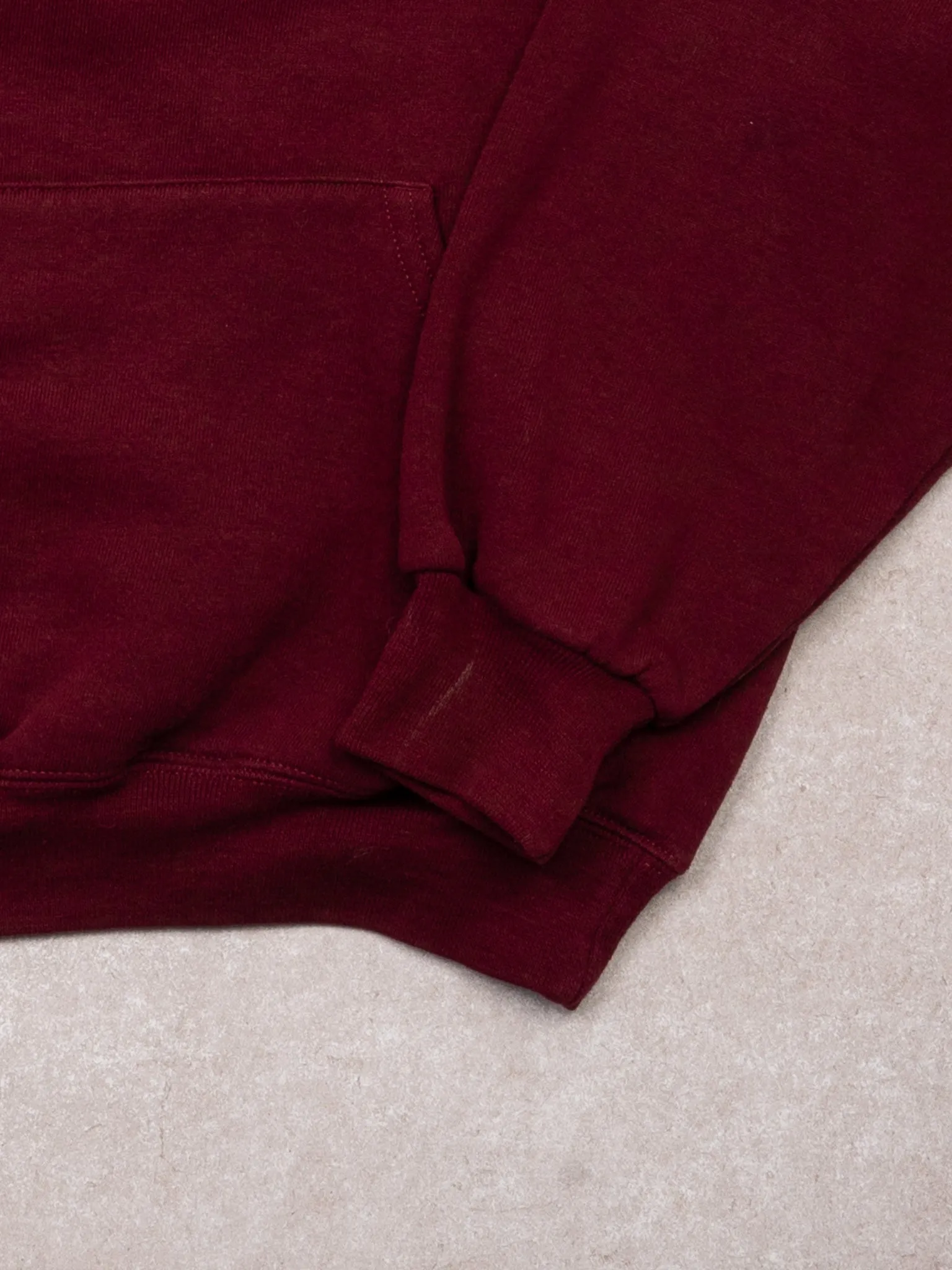 Vintage Maroon Assiniboine Community College Russell Athletics Hoodie (S) sold by Rebalance Vintage product image thumbnail 3